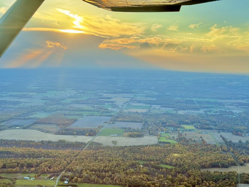 Traverse City flight photograph by club member Jeromie