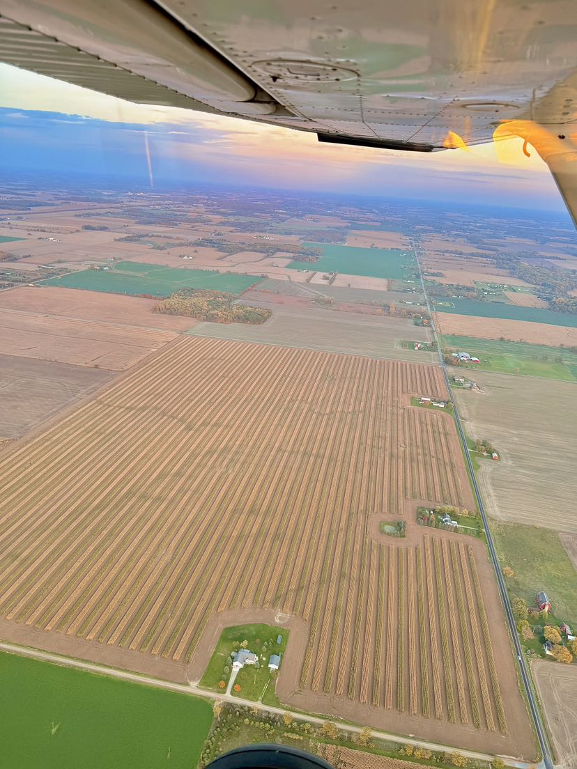 Traverse City flight photograph by club member Jeromie