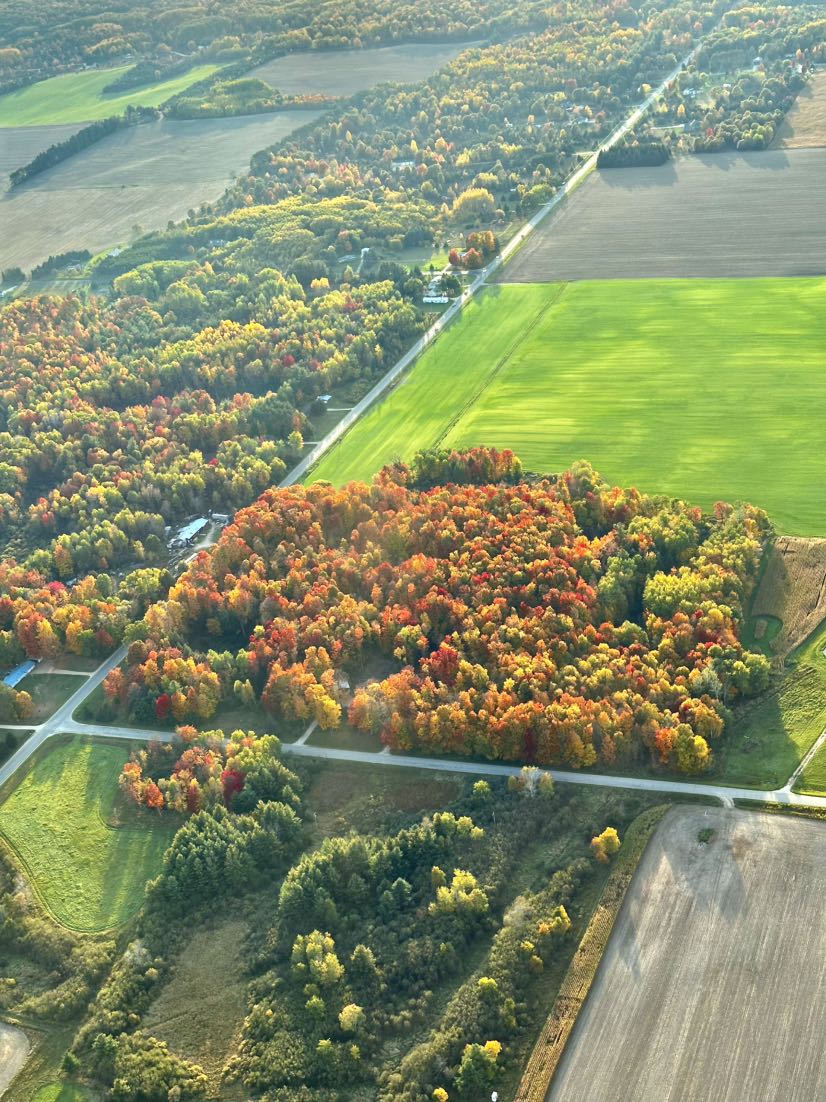 Traverse City flight photograph by club member Jeromie